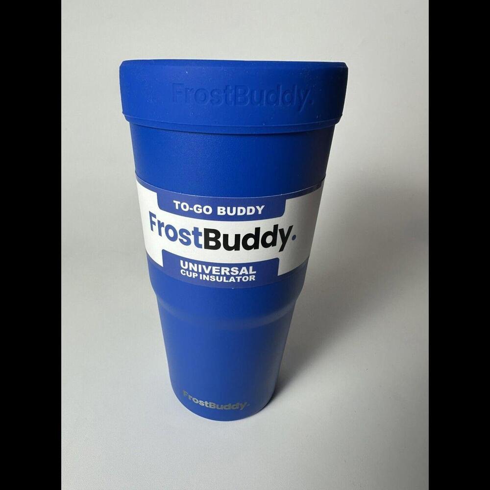 Frost Buddy To-Go Buddy Cup Universal Insulator Up To 32oz Outdoor Blue